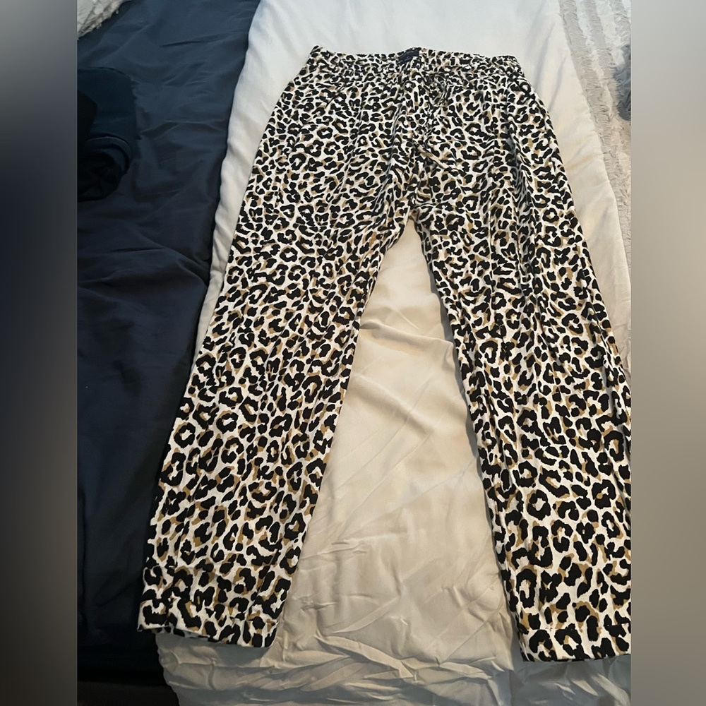 J Crew Cheetah print pants